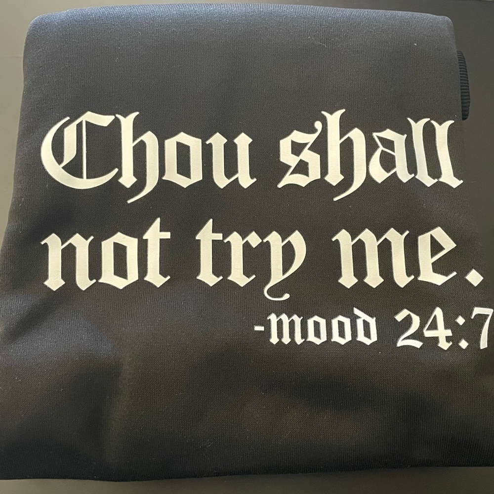 BIG MOOD: Thou Shall Not Try Me Plus Size Sweatshirt